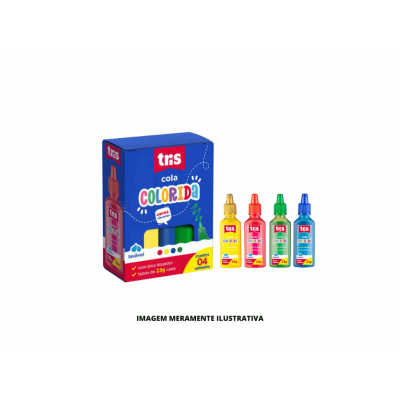 COLA - TRIS - 23g COLORIDA 4 CORES - DP4